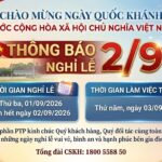 TB lịch nghỉ lễ Quốc khánh 02-09-2026